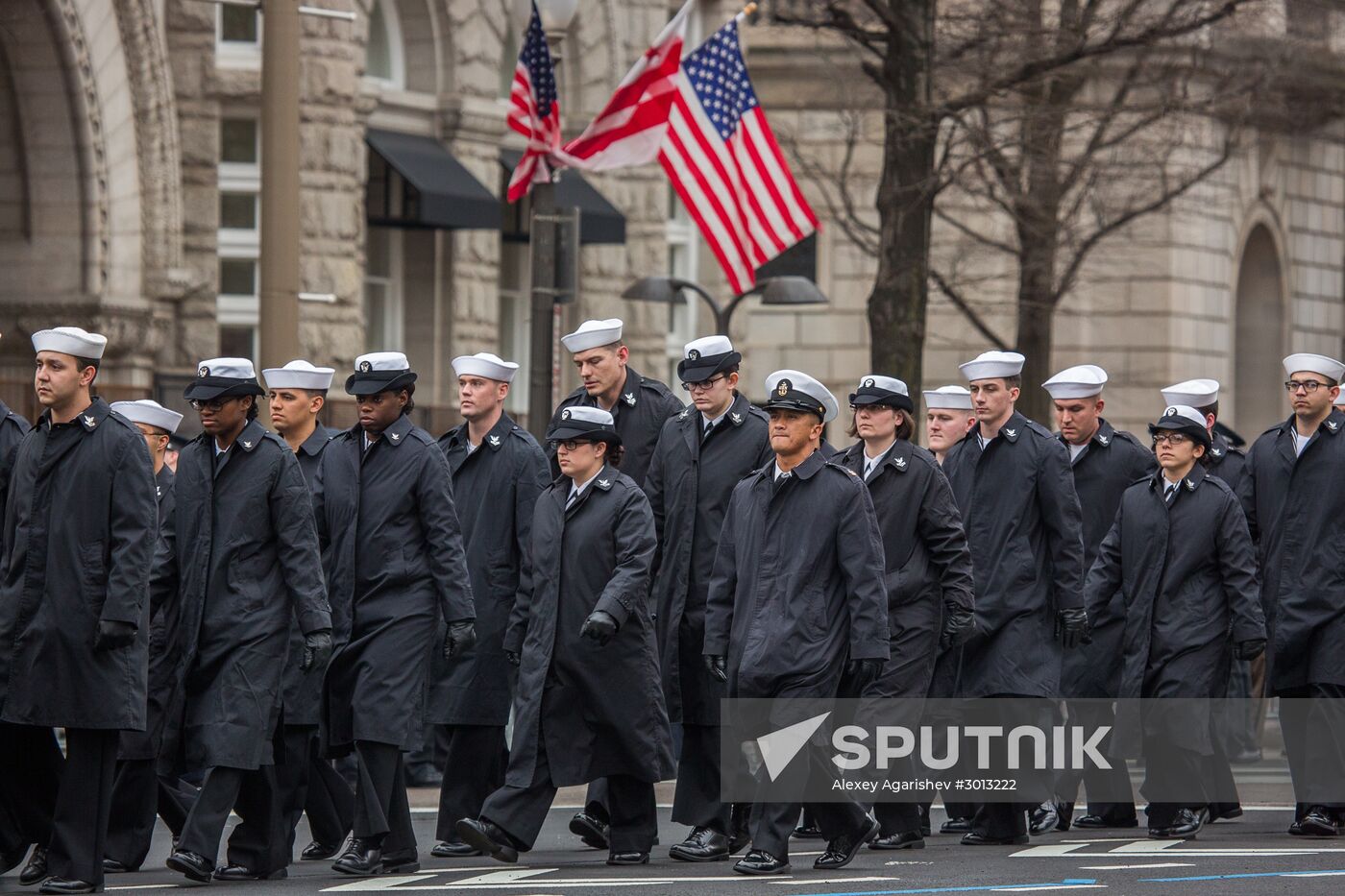 Inaugural parade in Washington D.C. on Donald Trump's Inauguration Day