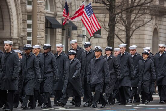 Inaugural parade in Washington D.C. on Donald Trump's Inauguration Day