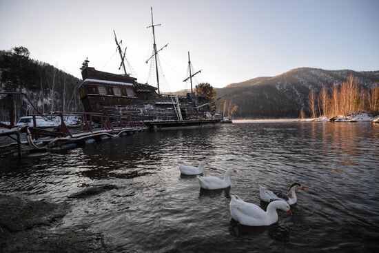 The Black Pearl ship in Khakassia
