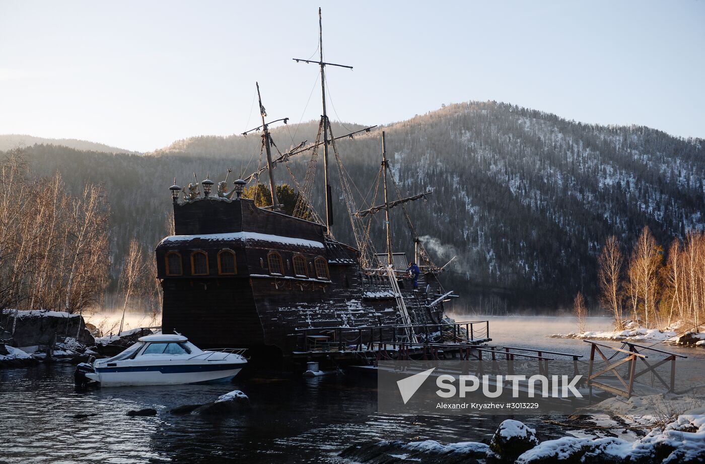 The Black Pearl ship in Khakassia