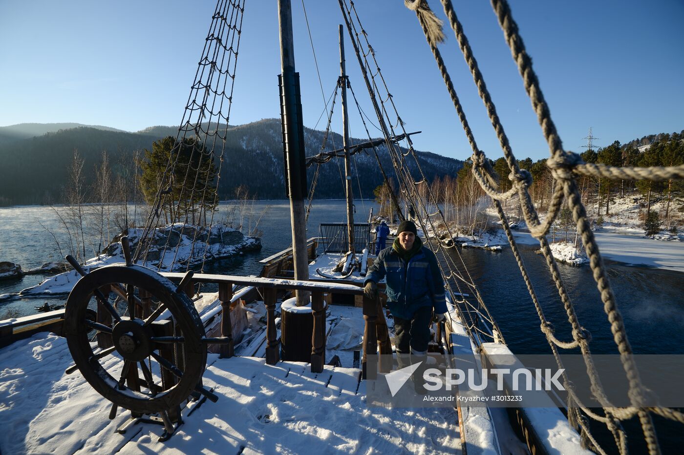 The Black Pearl ship in Khakassia