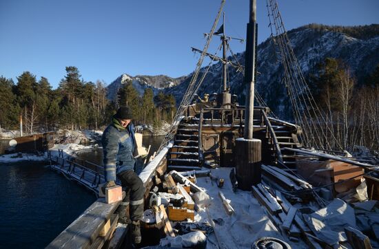 The Black Pearl ship in Khakassia