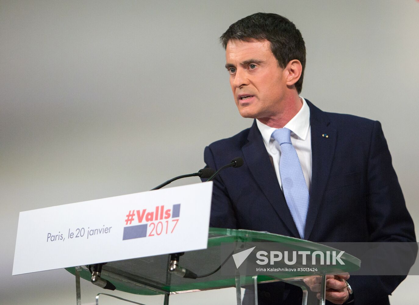 Manuel Valls' election address in Paris