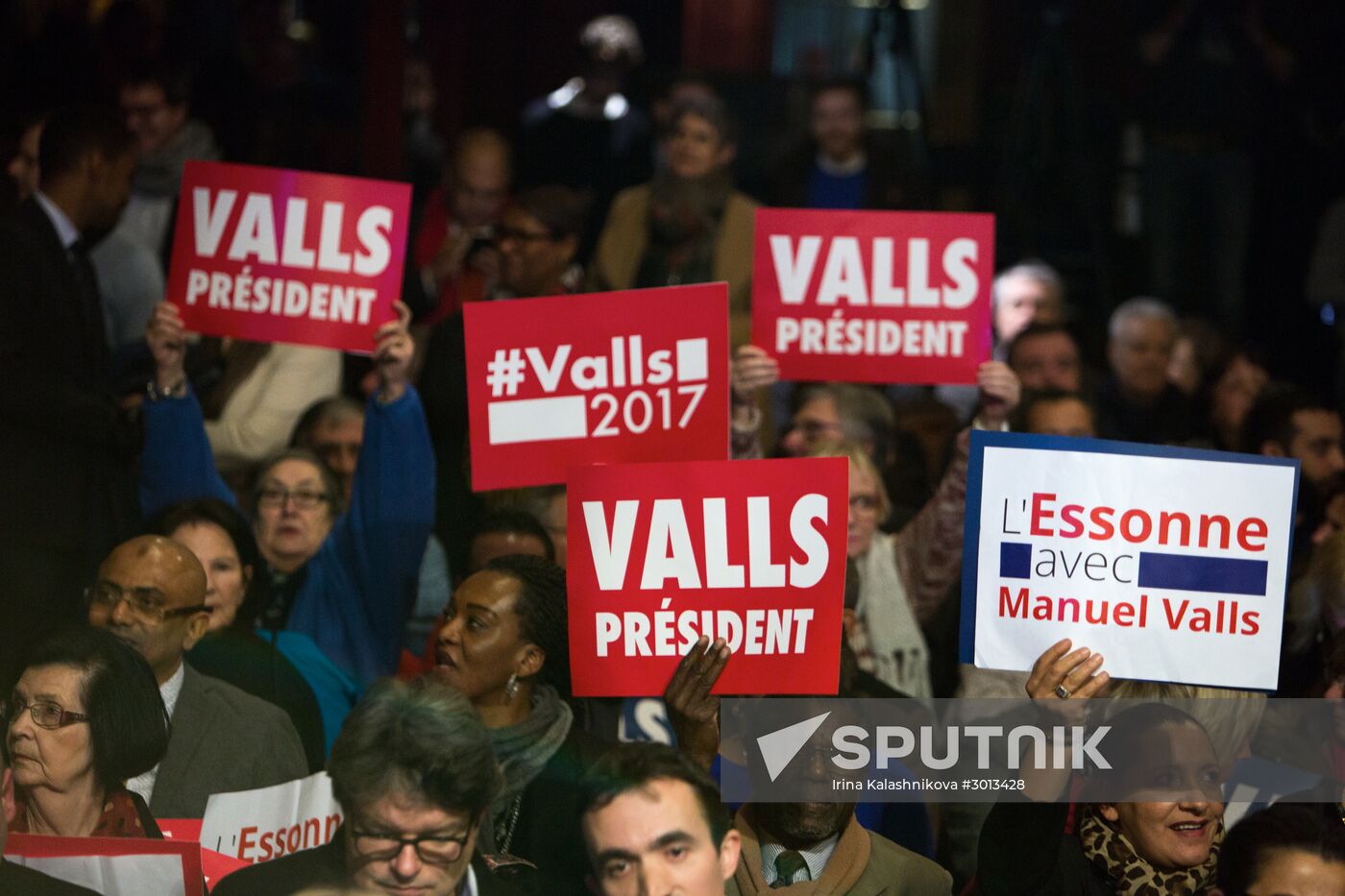 Manuel Valls' election address in Paris