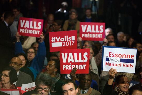 Manuel Valls' election address in Paris