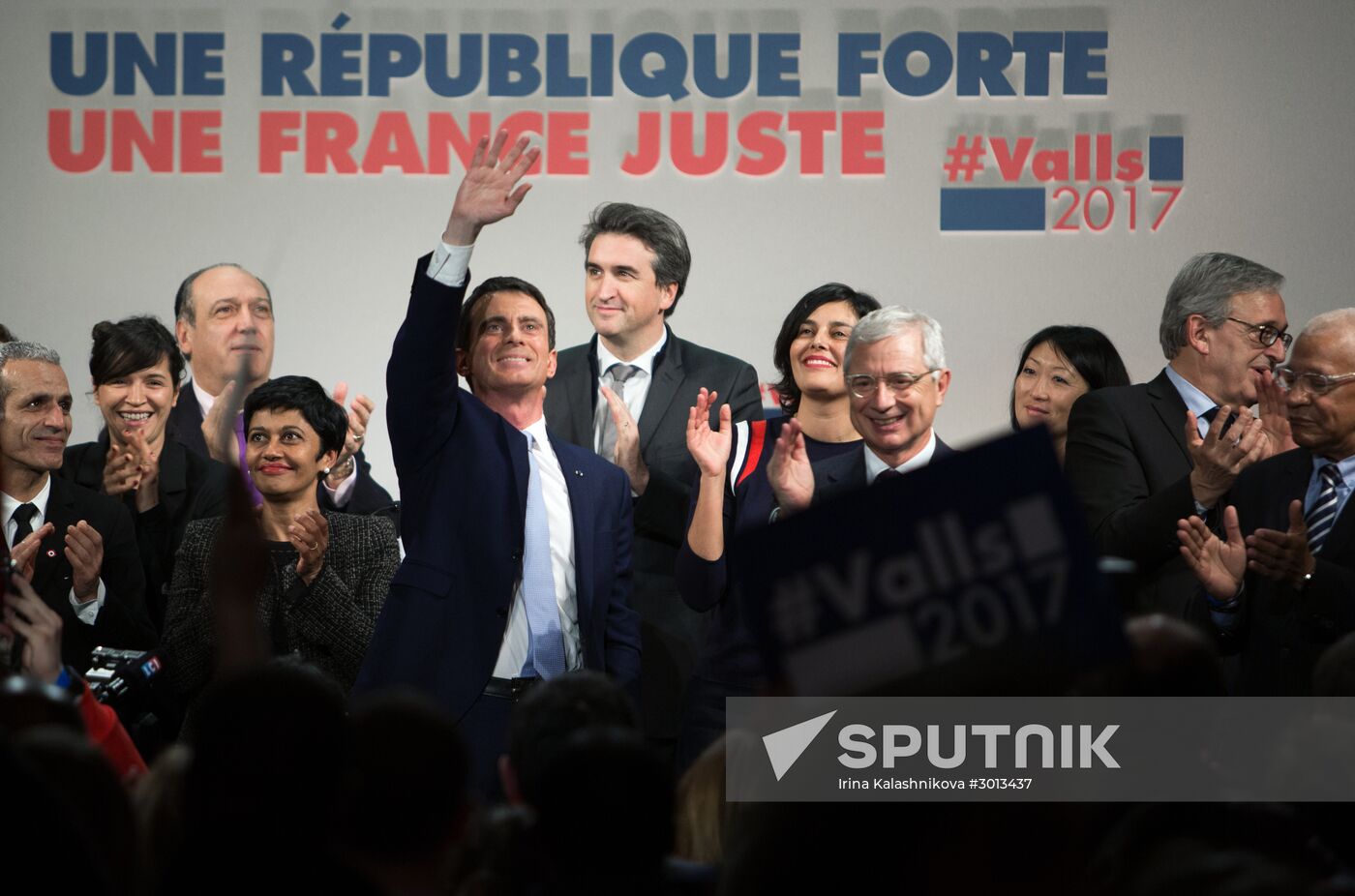 Manuel Valls' election address in Paris