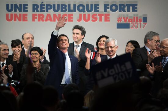 Manuel Valls' election address in Paris