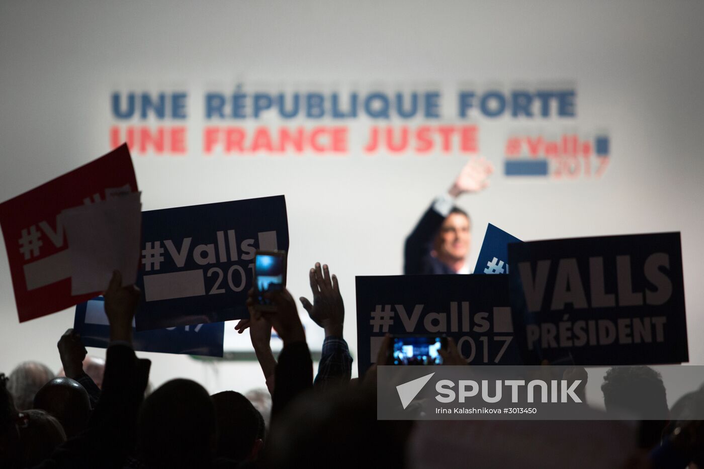 Manuel Valls' election address in Paris