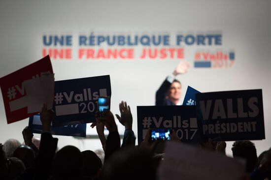 Manuel Valls' election address in Paris