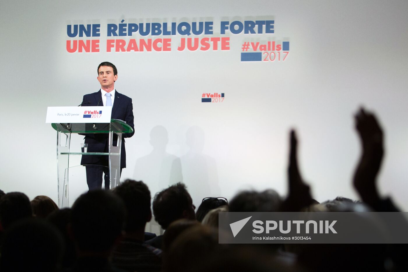 Manuel Valls' election address in Paris