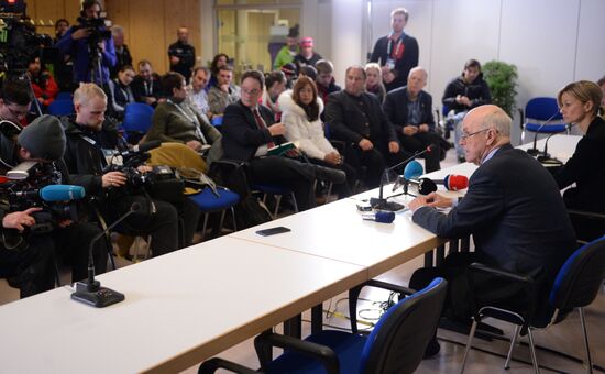 Special press conference by International Biathlon Union (IBU) President Anders Besseberg