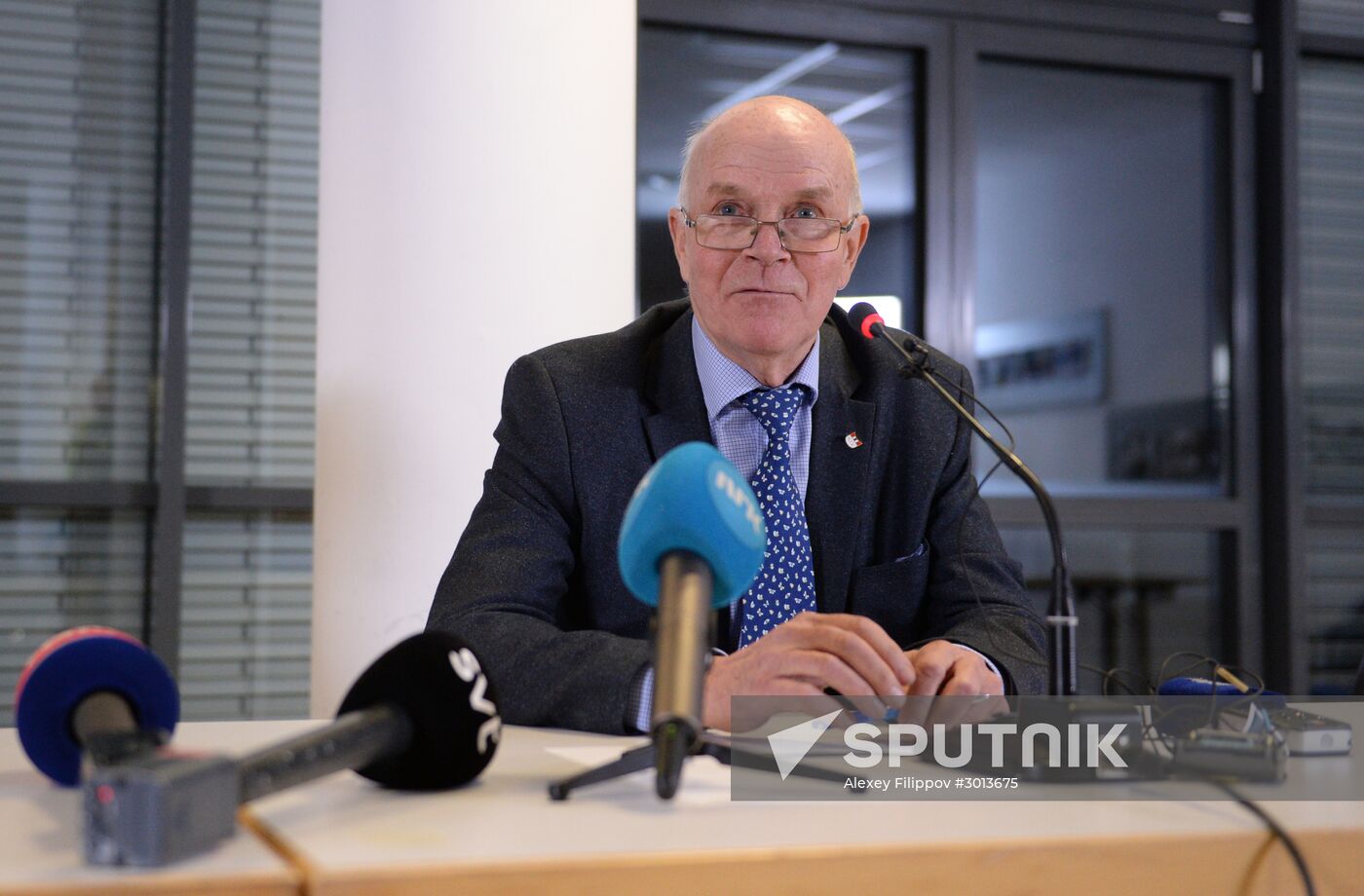 Special press conference by International Biathlon Union (IBU) President Anders Besseberg