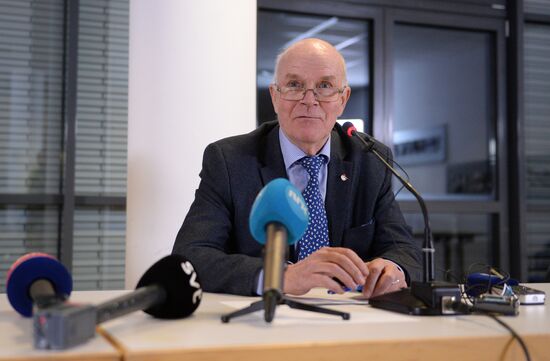 Special press conference by International Biathlon Union (IBU) President Anders Besseberg
