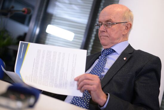 Special press conference by International Biathlon Union (IBU) President Anders Besseberg