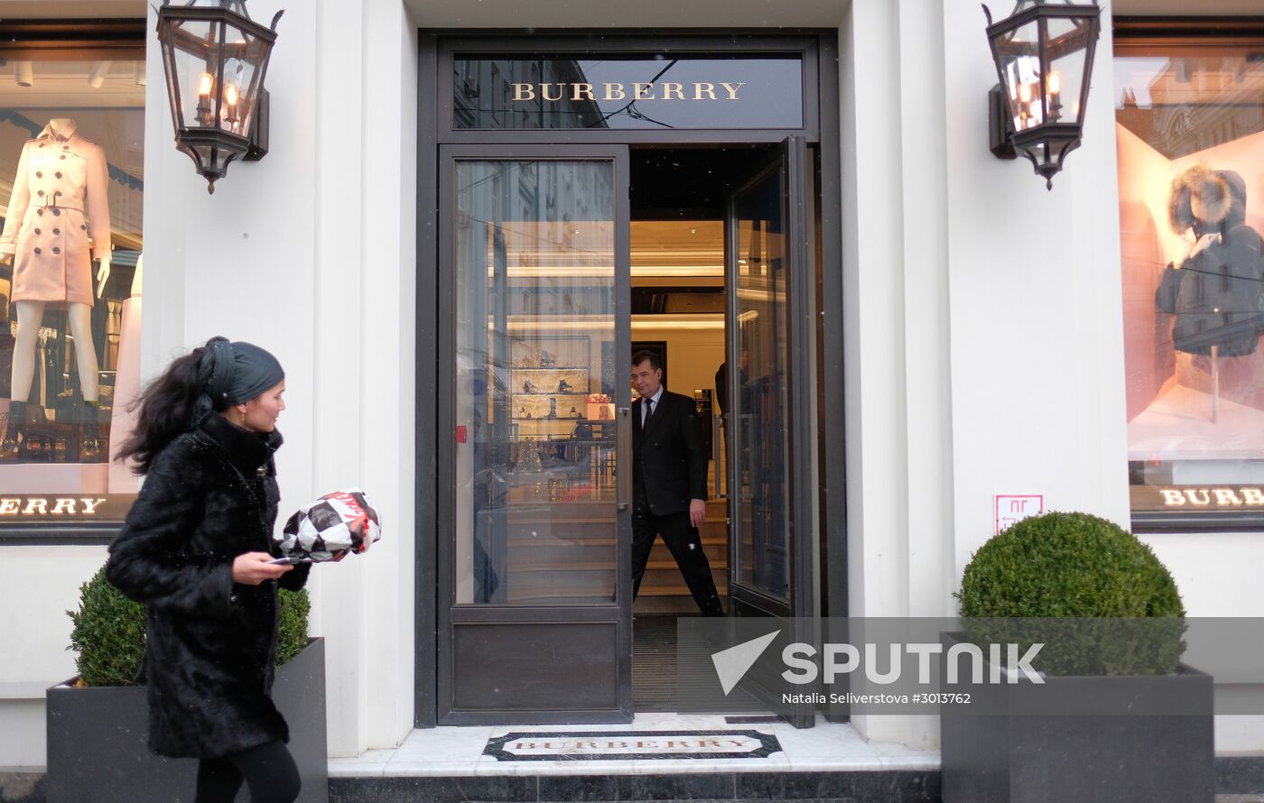 Burberry store in Moscow