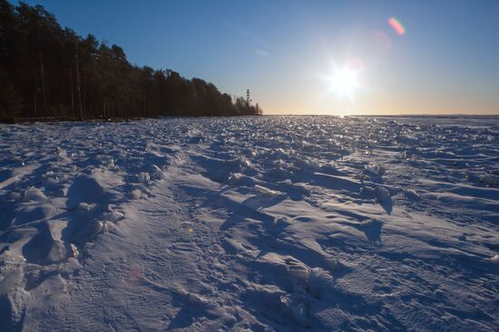 Lake Onega in Karelia