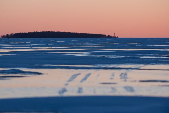 Lake Onega in Karelia