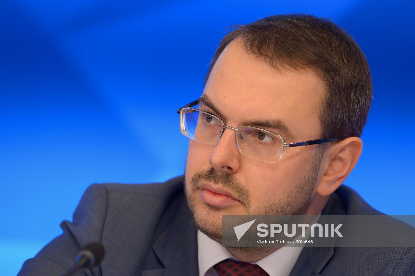 News conference on preparations to celebrate October 1917 Russian Revolution