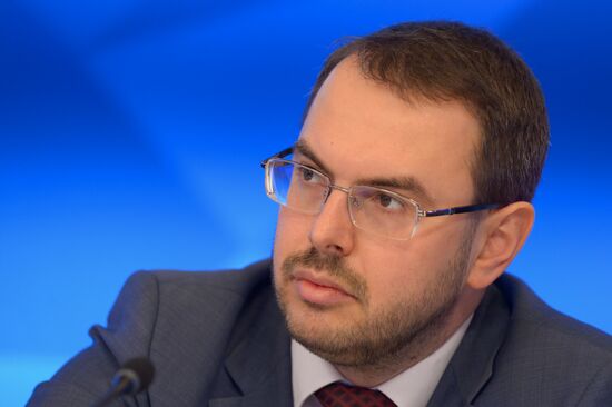 News conference on preparations to celebrate October 1917 Russian Revolution