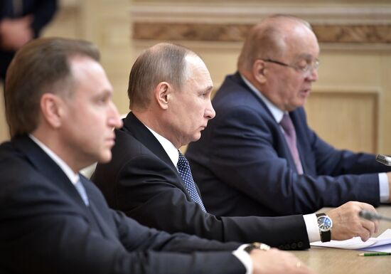 President Vladimir Putin chairs Moscow State University Board of Trustees meeting