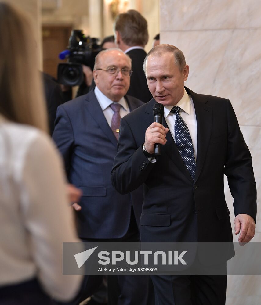 President Vladimir Putin holds meeting of MSU Guardianship Council