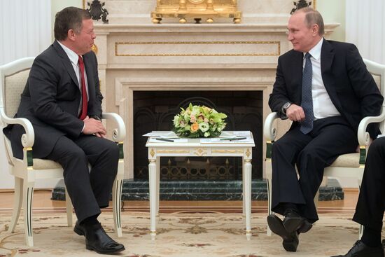 Russian President Vladimir Putin's working meeting with King Abdullah II of Jordan