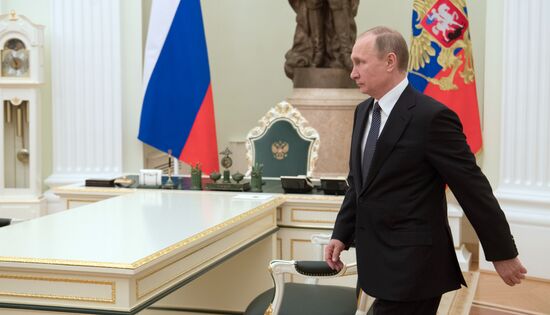 Russian President Vladimir Putin's working meeting with King Abdullah II of Jordan