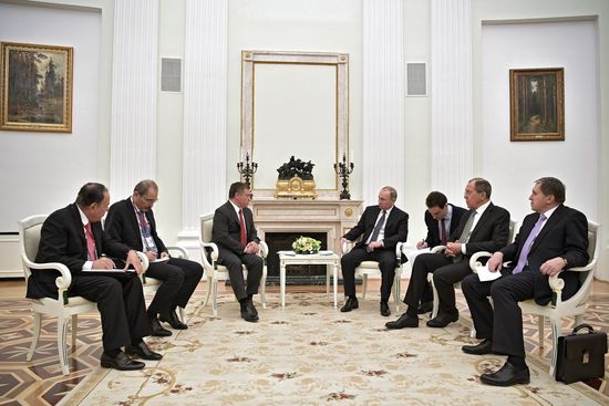 Russian President Vladimir Putin's working meeting with King Abdullah II of Jordan