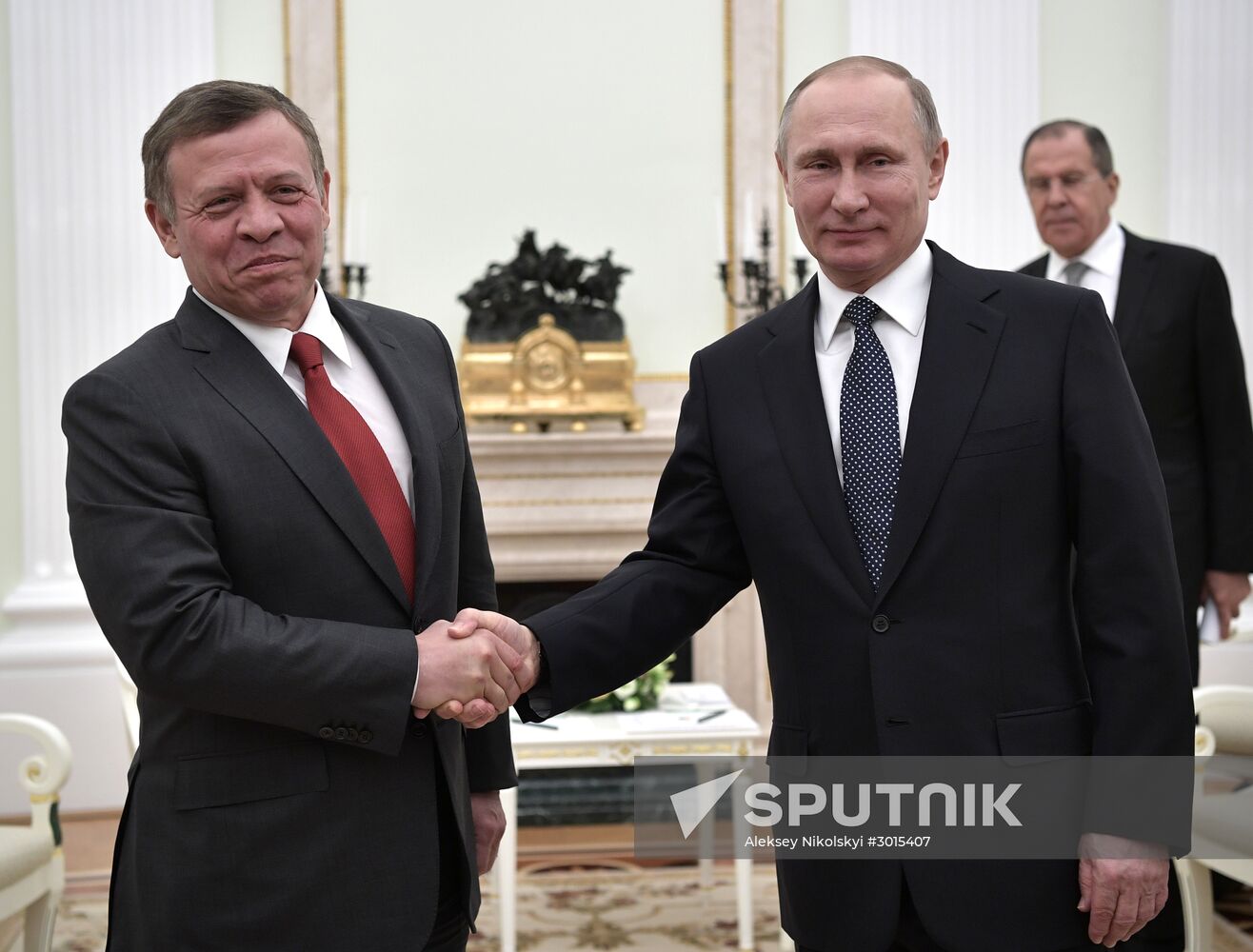 Russian President Vladimir Putin's working meeting with King Abdullah II of Jordan