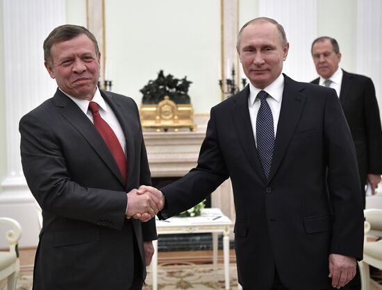 Russian President Vladimir Putin's working meeting with King Abdullah II of Jordan