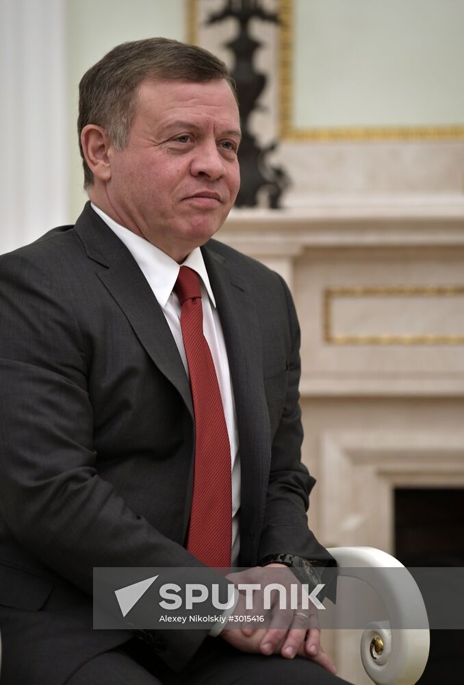 Vladimir Putin meets with King of Jordan Abdullah II bin Al-Hussein