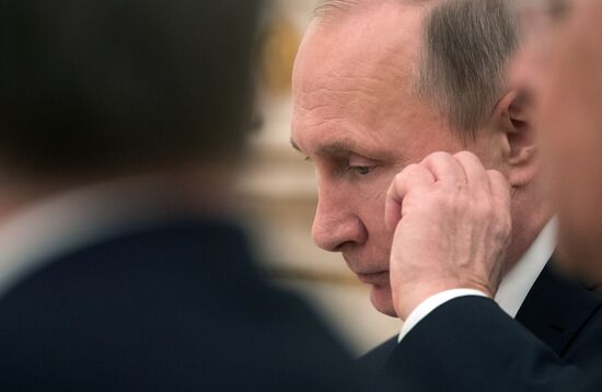 Vladimir Putin meets with King of Jordan Abdullah II bin Al-Hussein