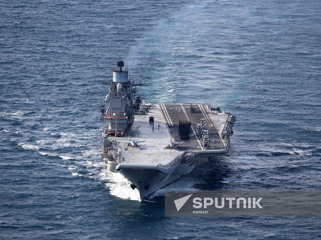 British Navy and Air Force escort Russian warships Admiral Kuznetsov and Pyotr Veliky
