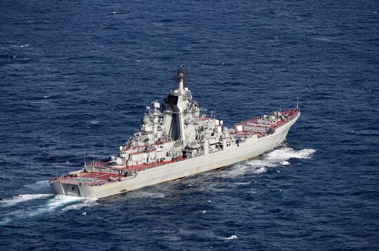 British Navy and Air Force escort Russian warships Admiral Kuznetsov and Pyotr Veliky