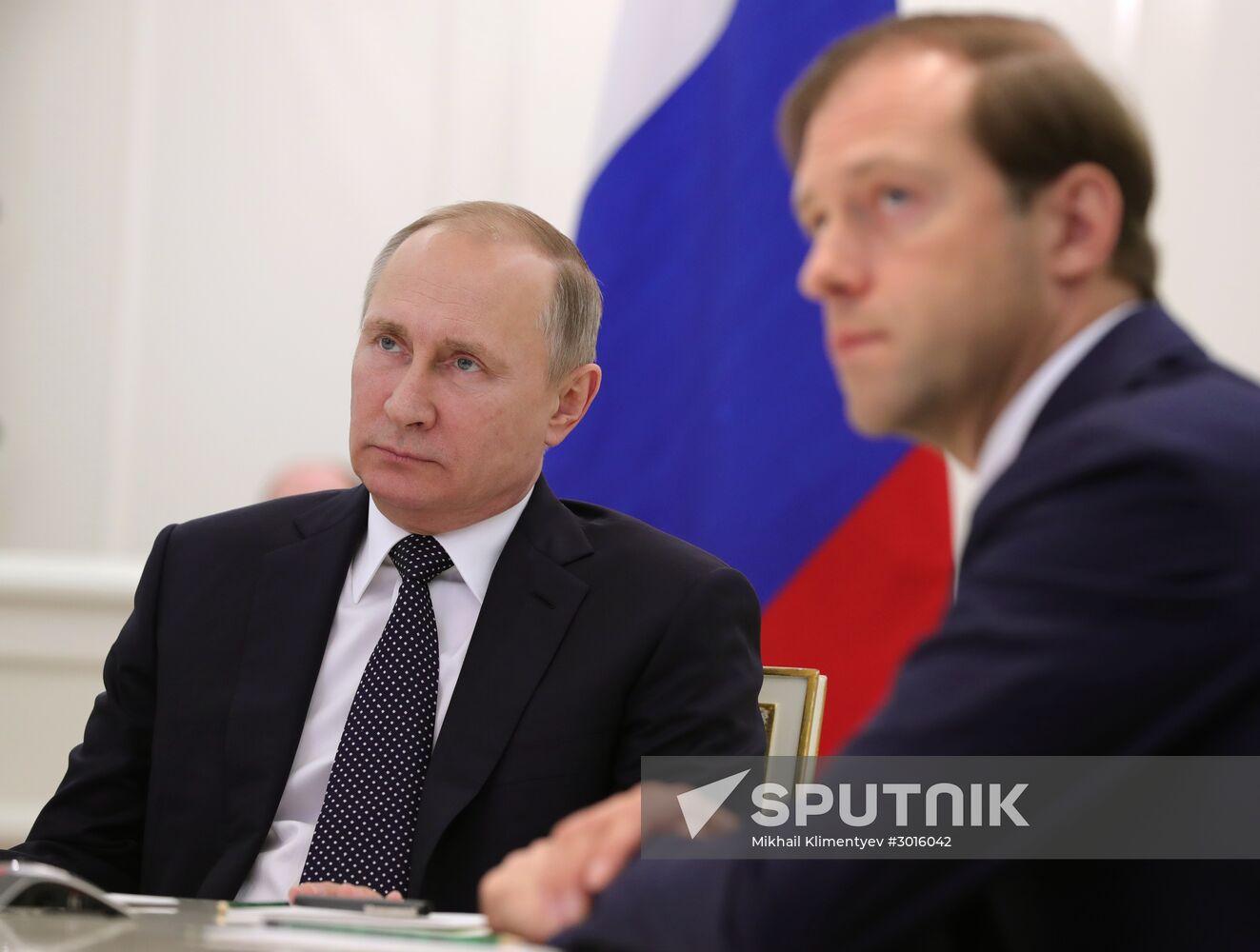 Russian President Vladimir Putin holds video conference with MiG Corporation