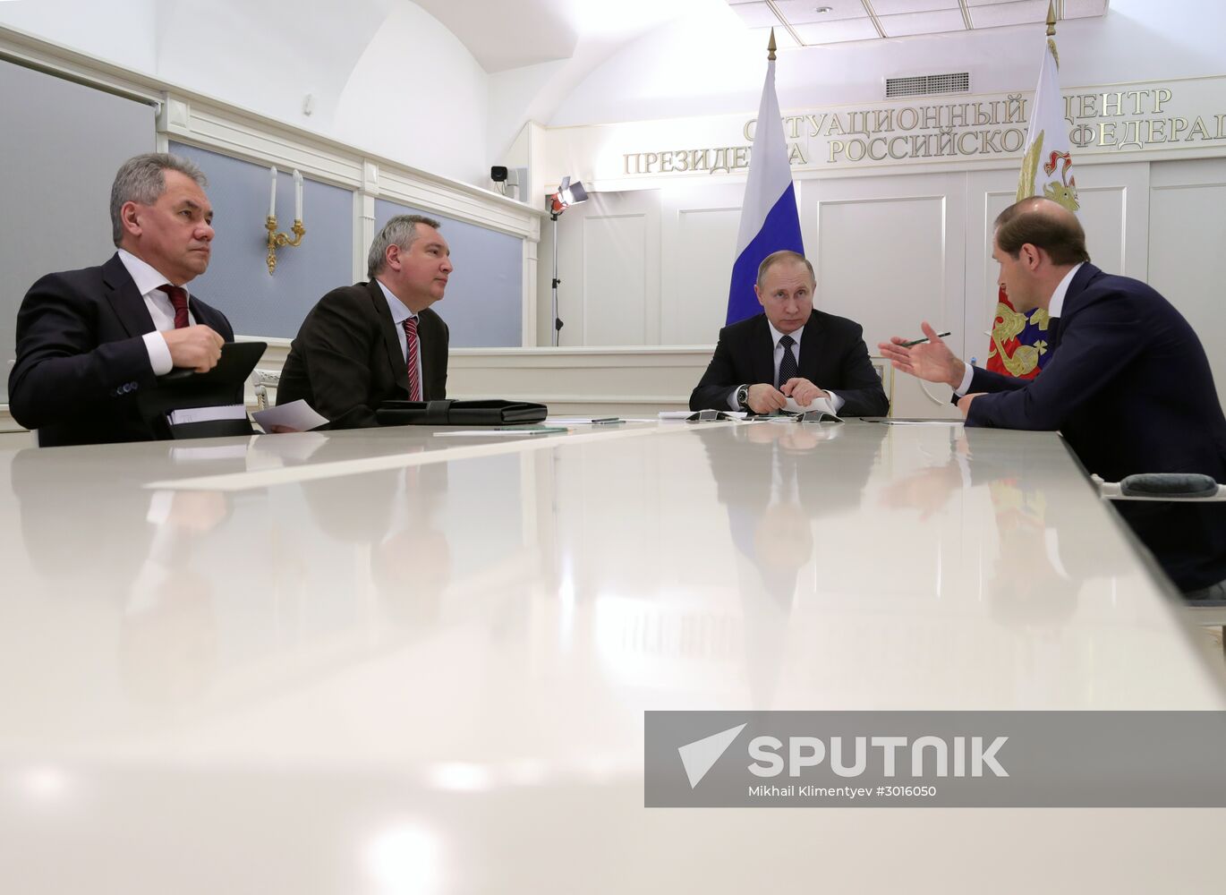 Russian President Vladimir Putin holds videoconference with MiG corporation