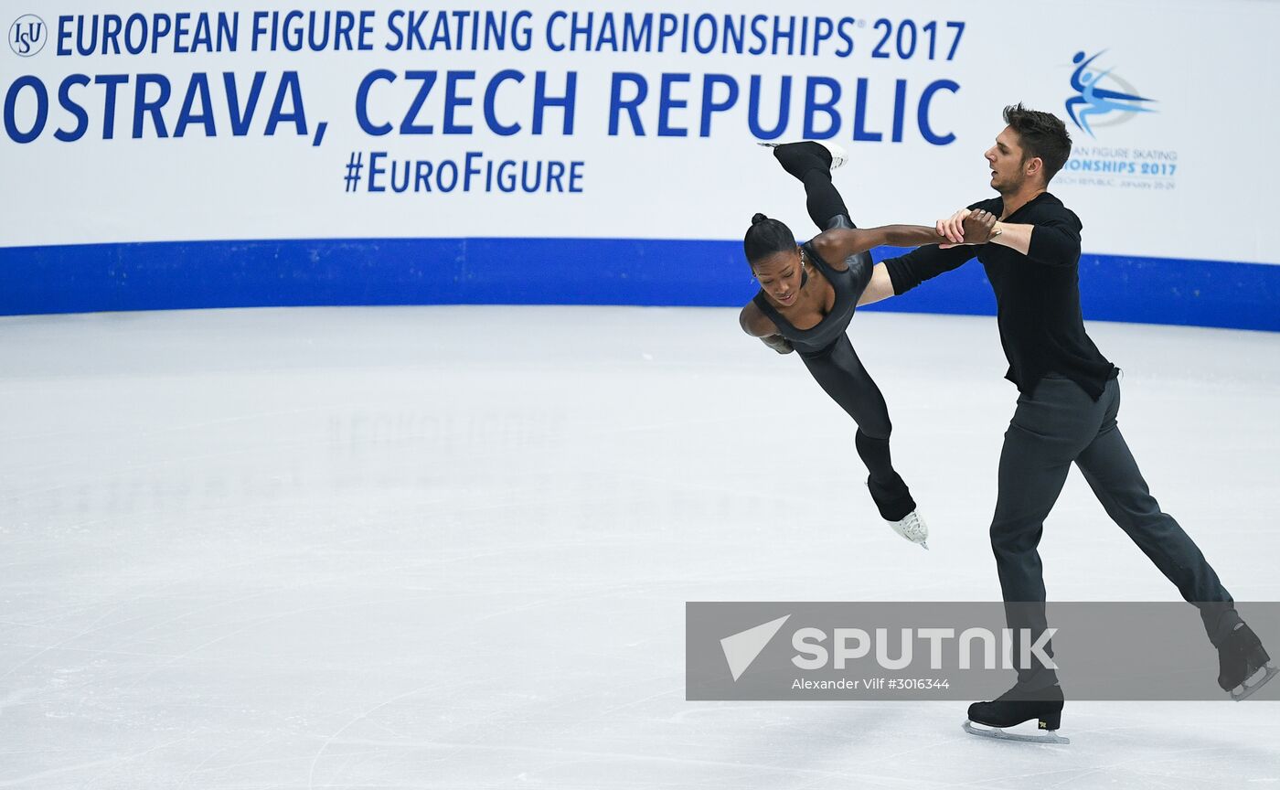 European Figure Skating Championship. Pairs. Free skating