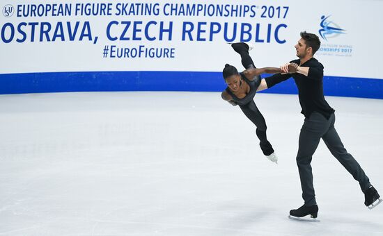 European Figure Skating Championship. Pairs. Free skating