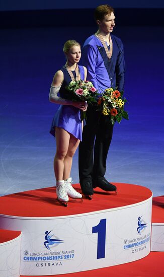 European Figure Skating Championship. Pairs. Free skating