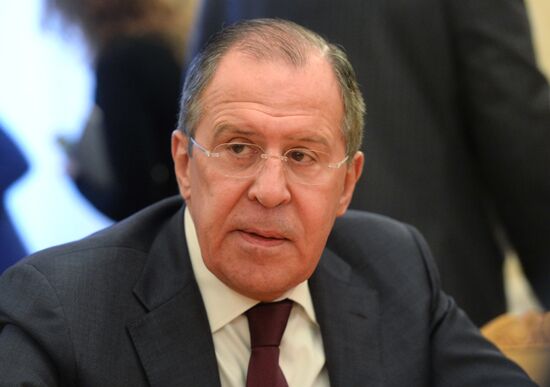 Foreign Minister Sergei Lavrov's meeting with Syrian opposition