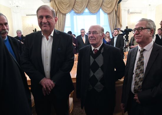 Foreign Minister Sergei Lavrov's meeting with Syrian opposition