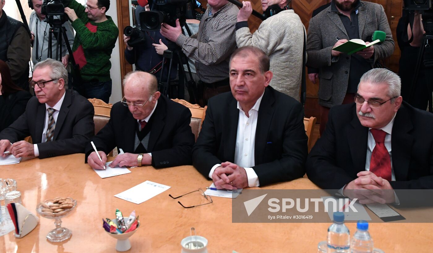 Foreign Minister Sergei Lavrov's meeting with Syrian opposition