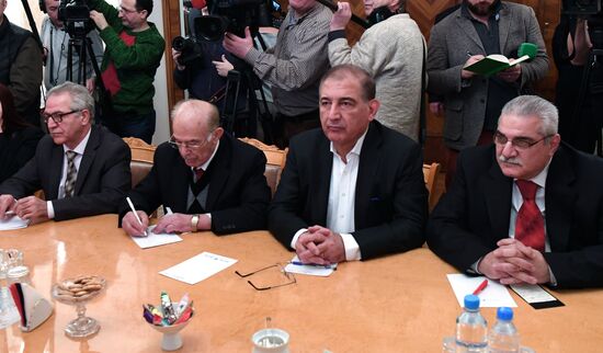 Foreign Minister Sergei Lavrov's meeting with Syrian opposition
