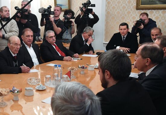 Foreign Minister Sergei Lavrov's meeting with Syrian opposition
