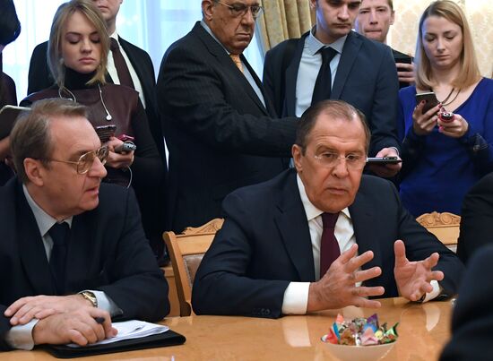 Foreign Minister Sergei Lavrov's meeting with Syrian opposition