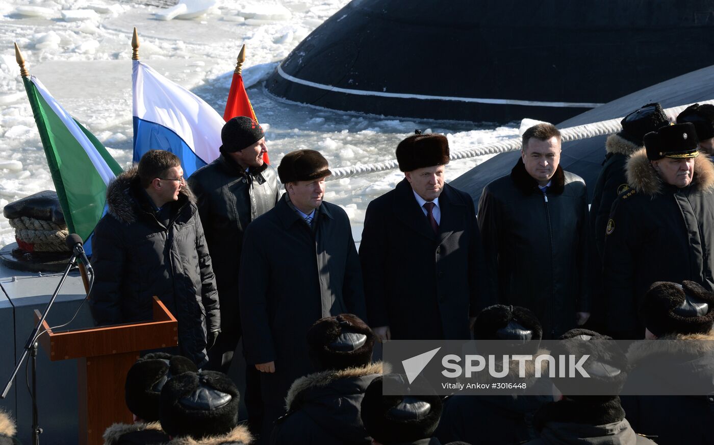 The diesel submarine Komsomolsk-on-Amur returns to Pacific Fleet