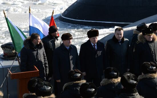 The diesel submarine Komsomolsk-on-Amur returns to Pacific Fleet