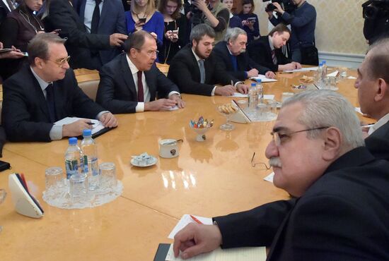 Foreign Minister Sergei Lavrov's meeting with Syrian opposition