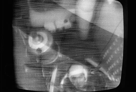 Cosmonaut Andriyan Nikolayev aboard Soyuz 9 spacecraft