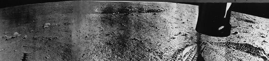 Moon panorama taken by Lunokhod 1